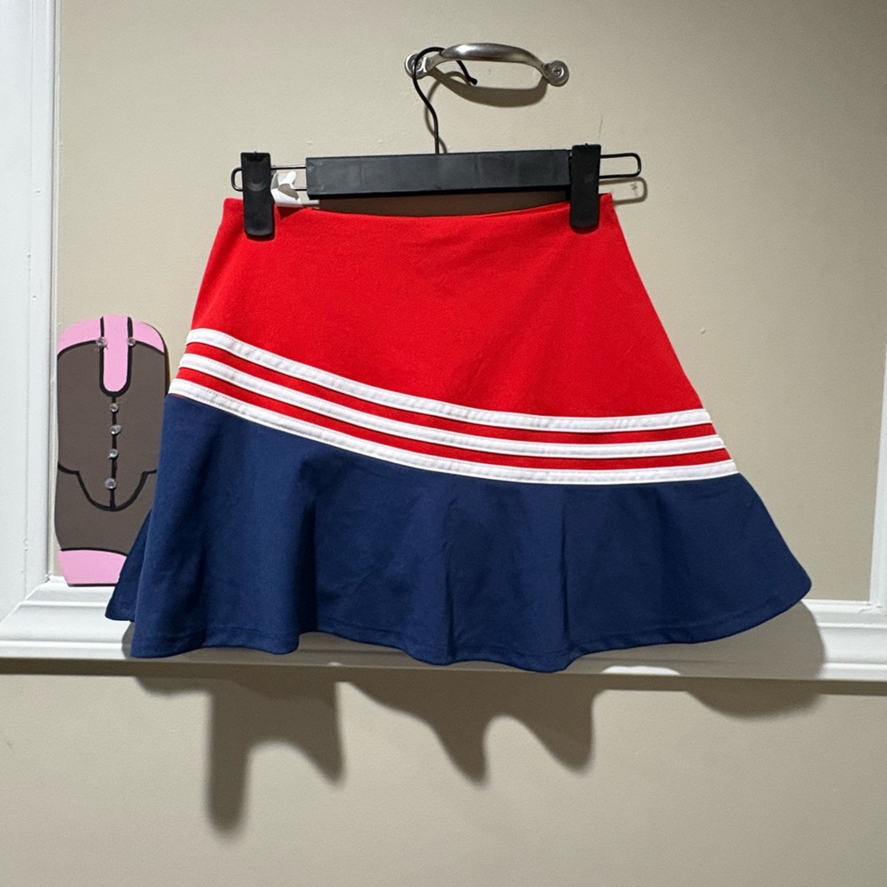 Adidas Kids Skort in Red and Blue - Picture 2 of 5